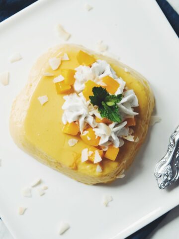 vegan mango pudding_hot for food