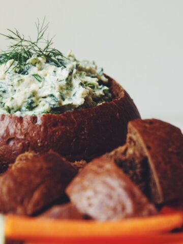 vegan spinach dip_hot for food