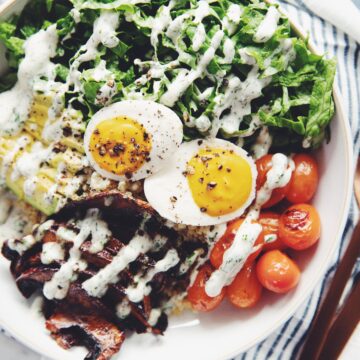 vegan BLTA grain bowl_vegan egg_hot for food