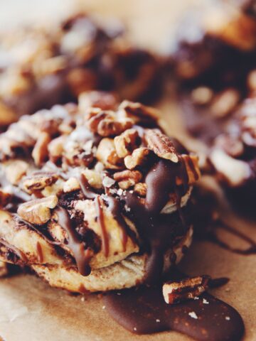 vegan salted caramel dark chocolate danishes_hot for food