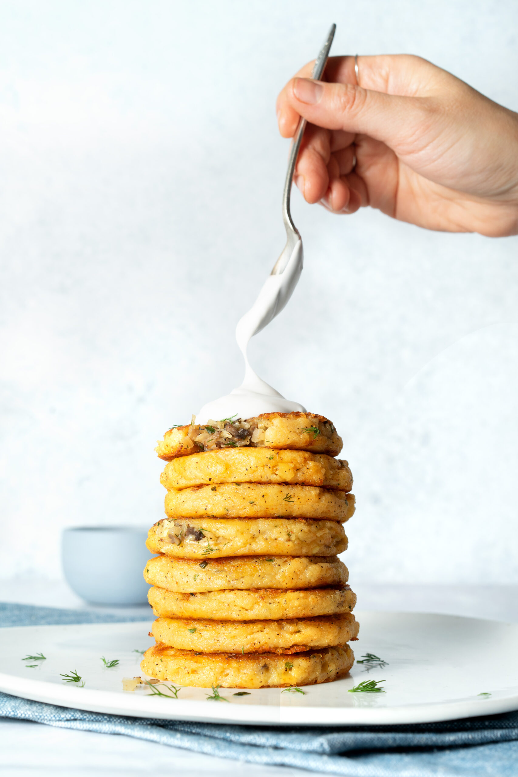 Mushroom Kraut Potato Cakes_hot for food