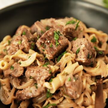 one pot vegan stroganoff